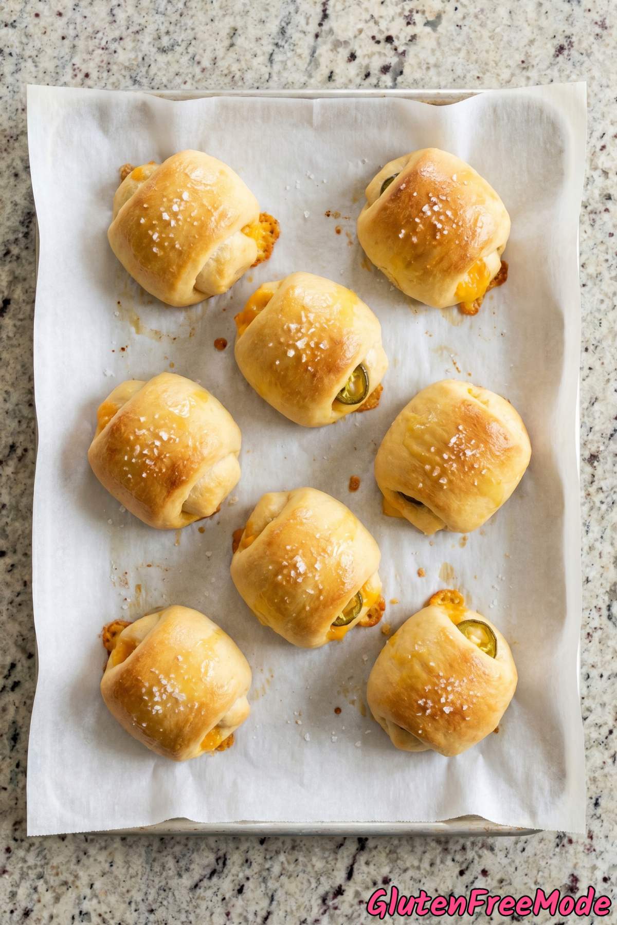 Fresh gluten free sausage & cheese kolaches