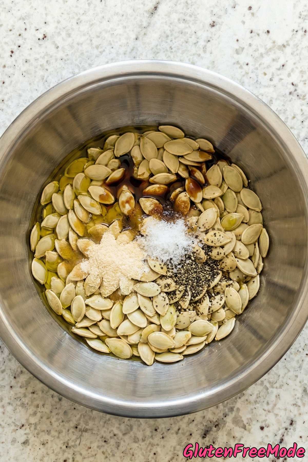 Gluten Free Savory Roasted Pumpkin Seeds Step 3