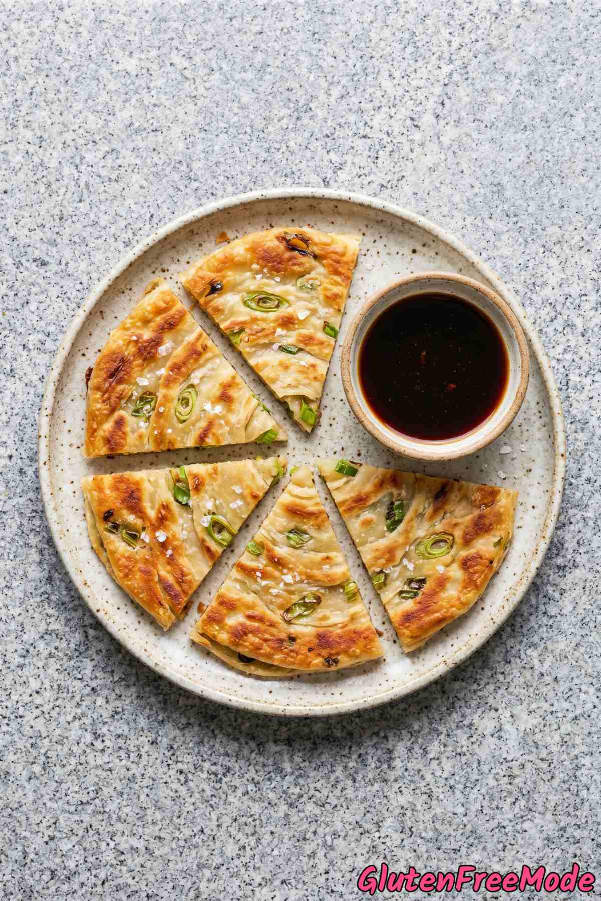 Savory gluten free scallion pancakes
