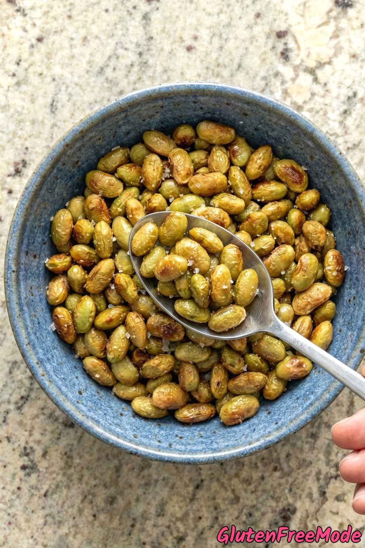 Tasty sea salt edamame snacks gluten free