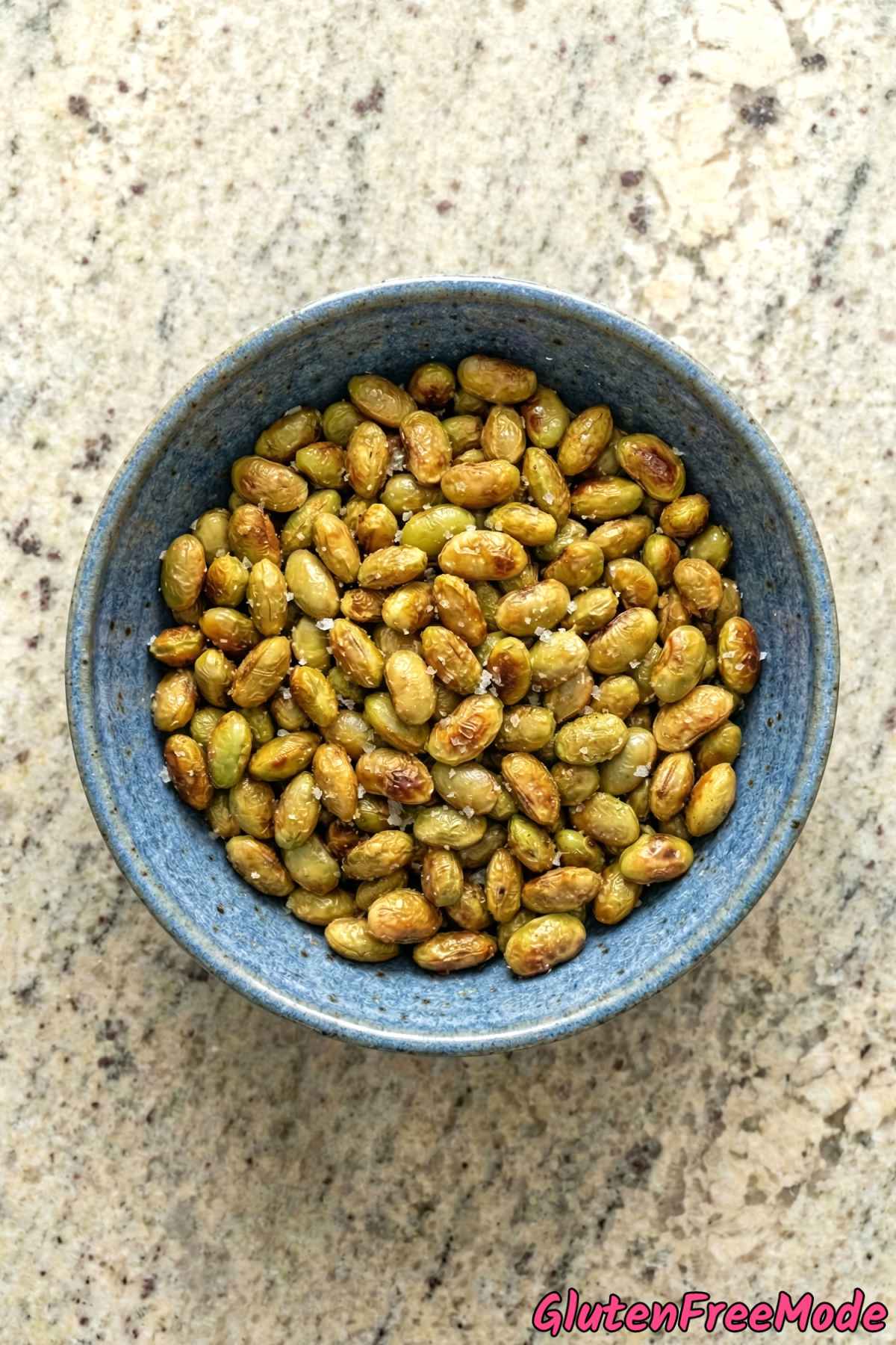 Satisfying gluten free sea salt edamame snacks