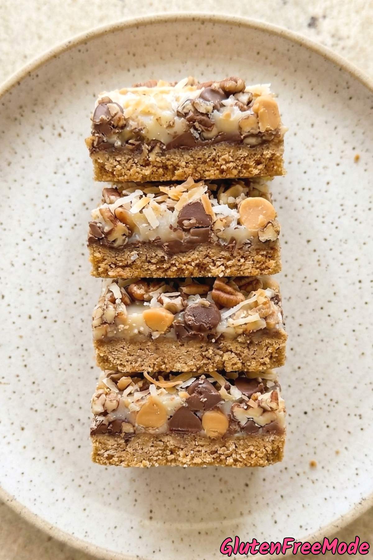 Decadent gluten free seven layer magic bars