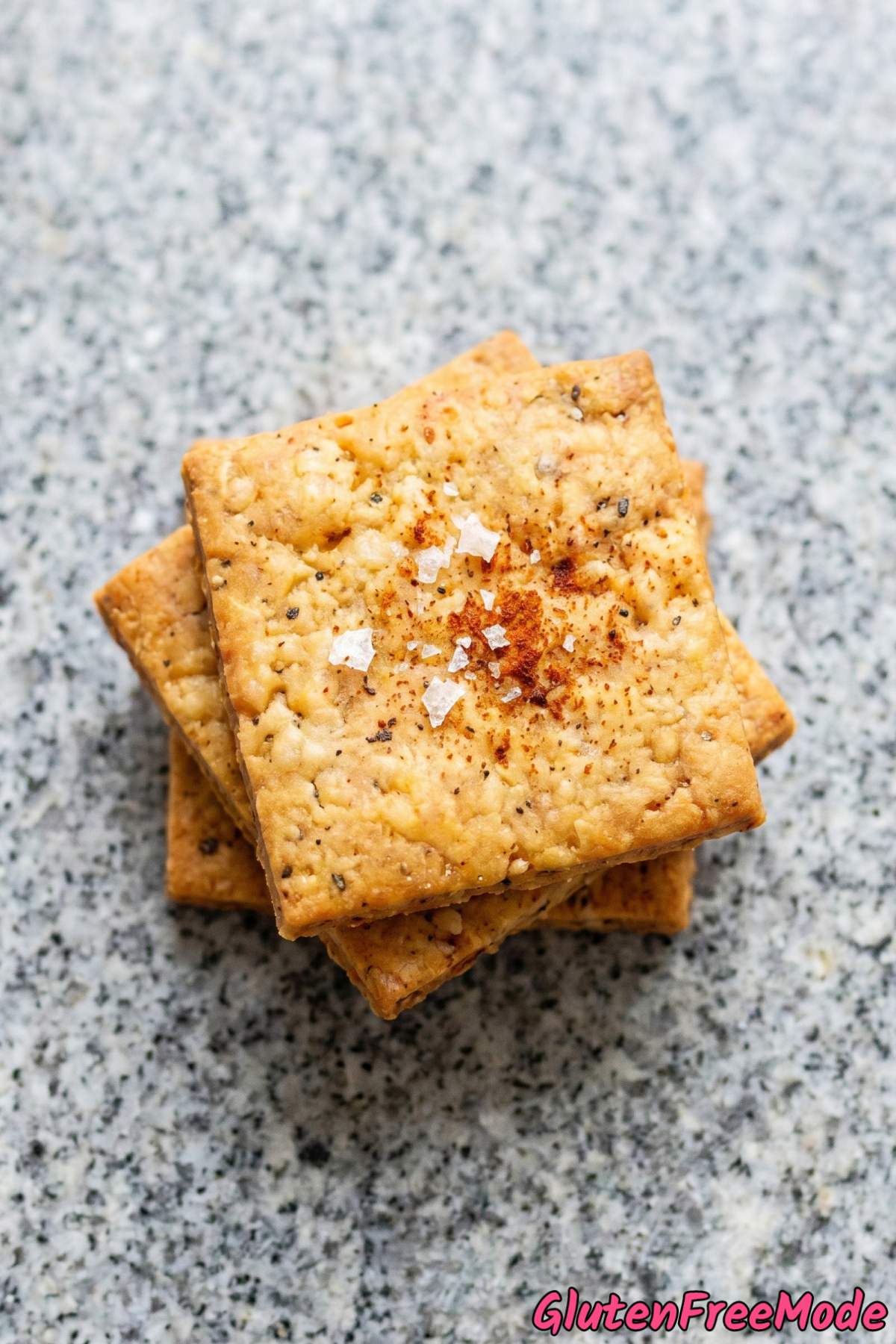 Savory manchego paprika crackers