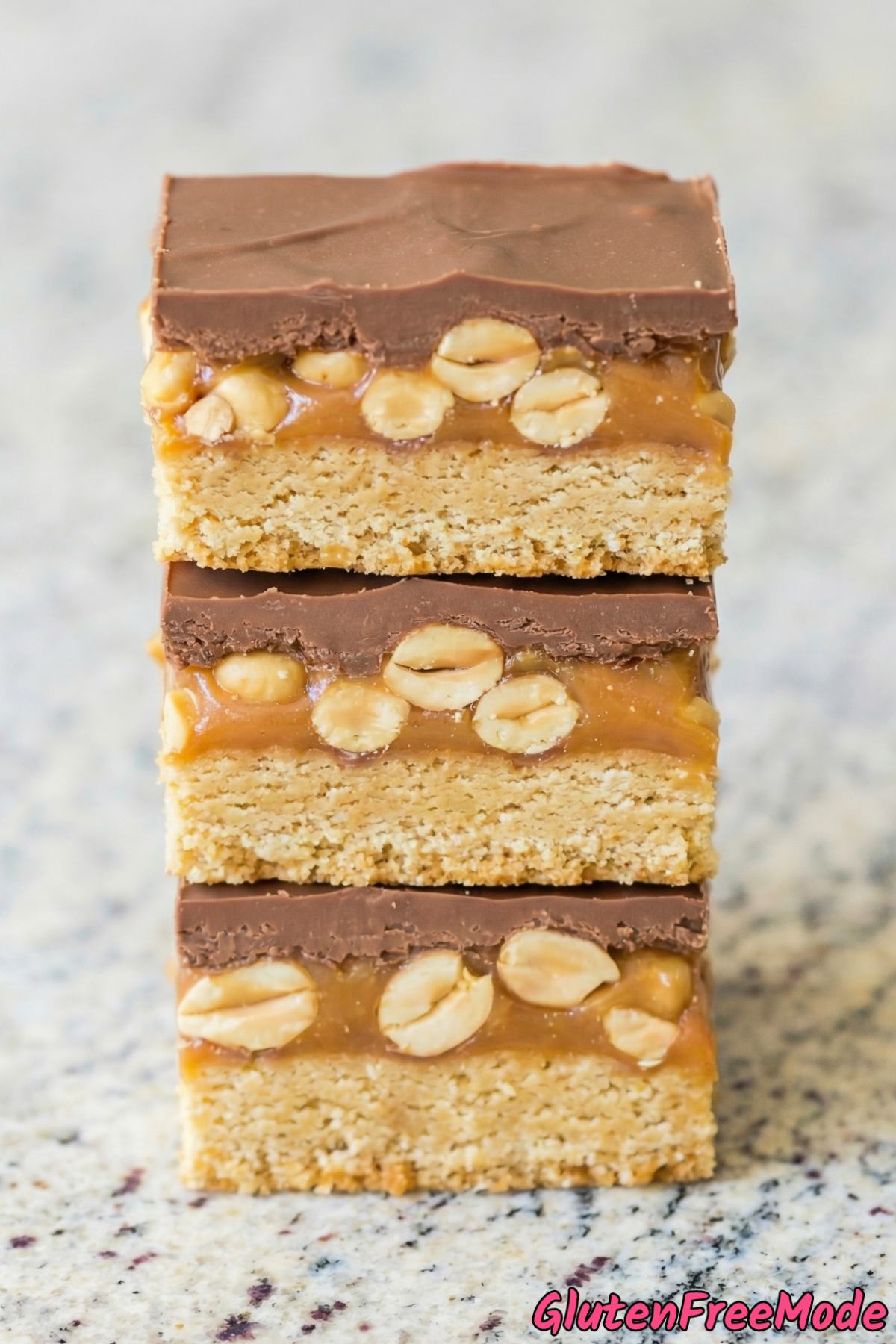 Rich gluten free Snickers cookie bars