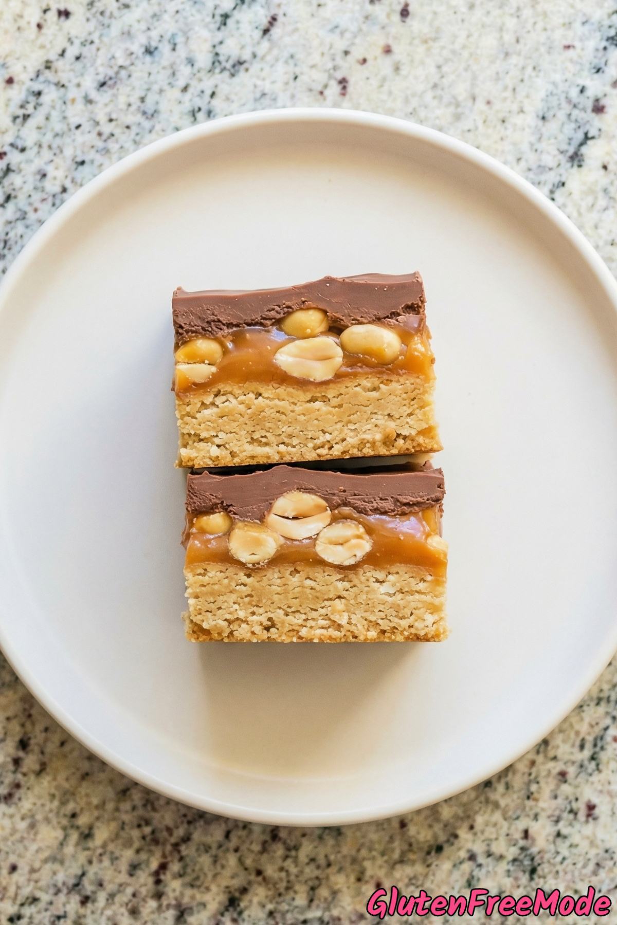 Chewy gluten free Snickers cookie bars