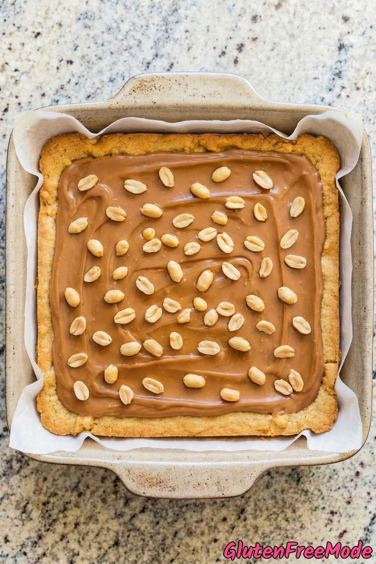 Gluten Free Snickers Cookie Bars Step 4