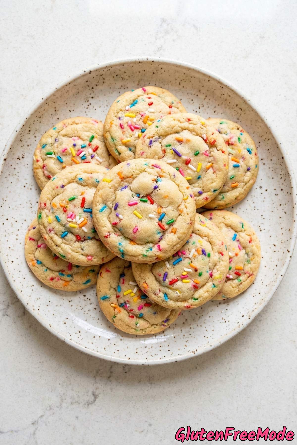 Fresh gluten free funfetti cookies soft baked