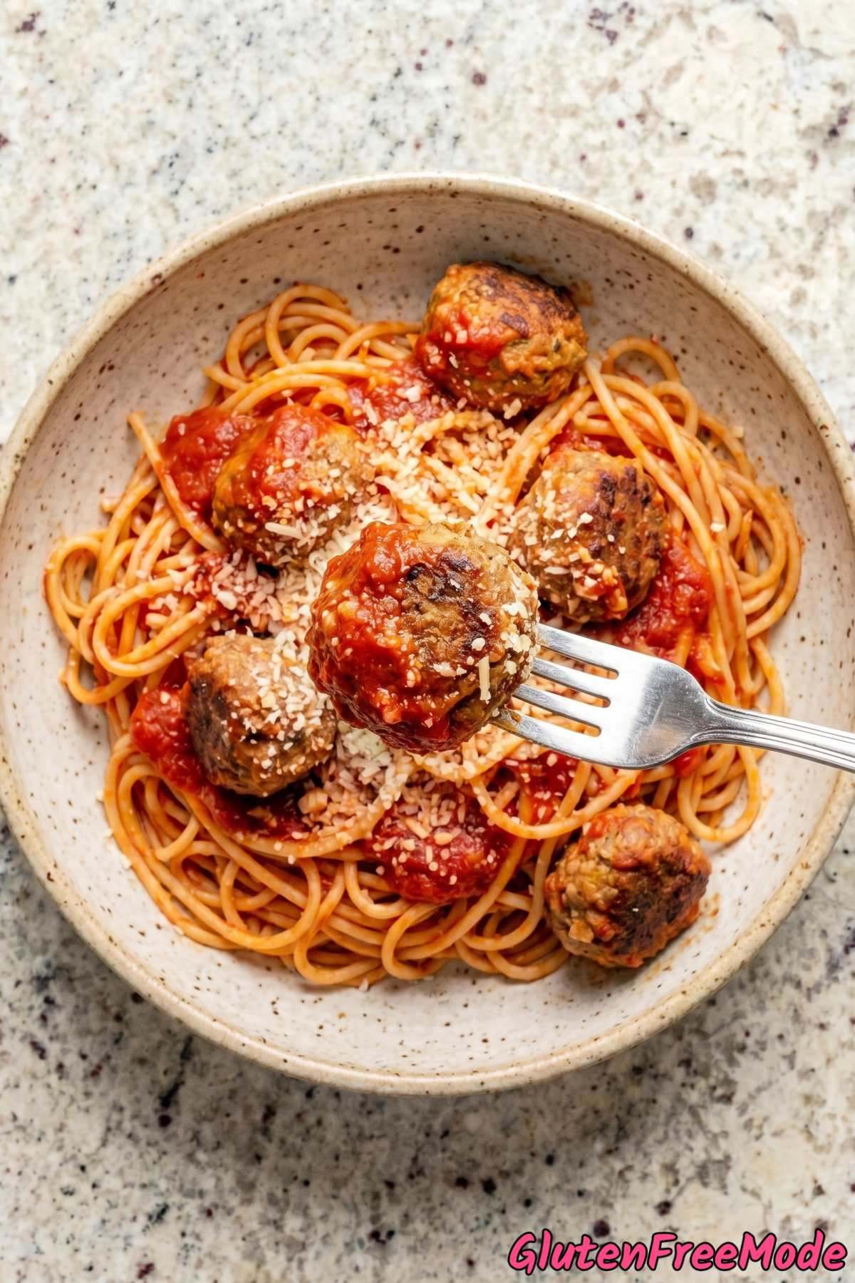 Homestyle gluten free spaghetti & meatballs