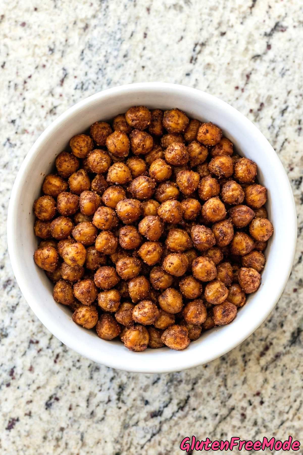 Crispy spicy roasted chickpeas gluten free