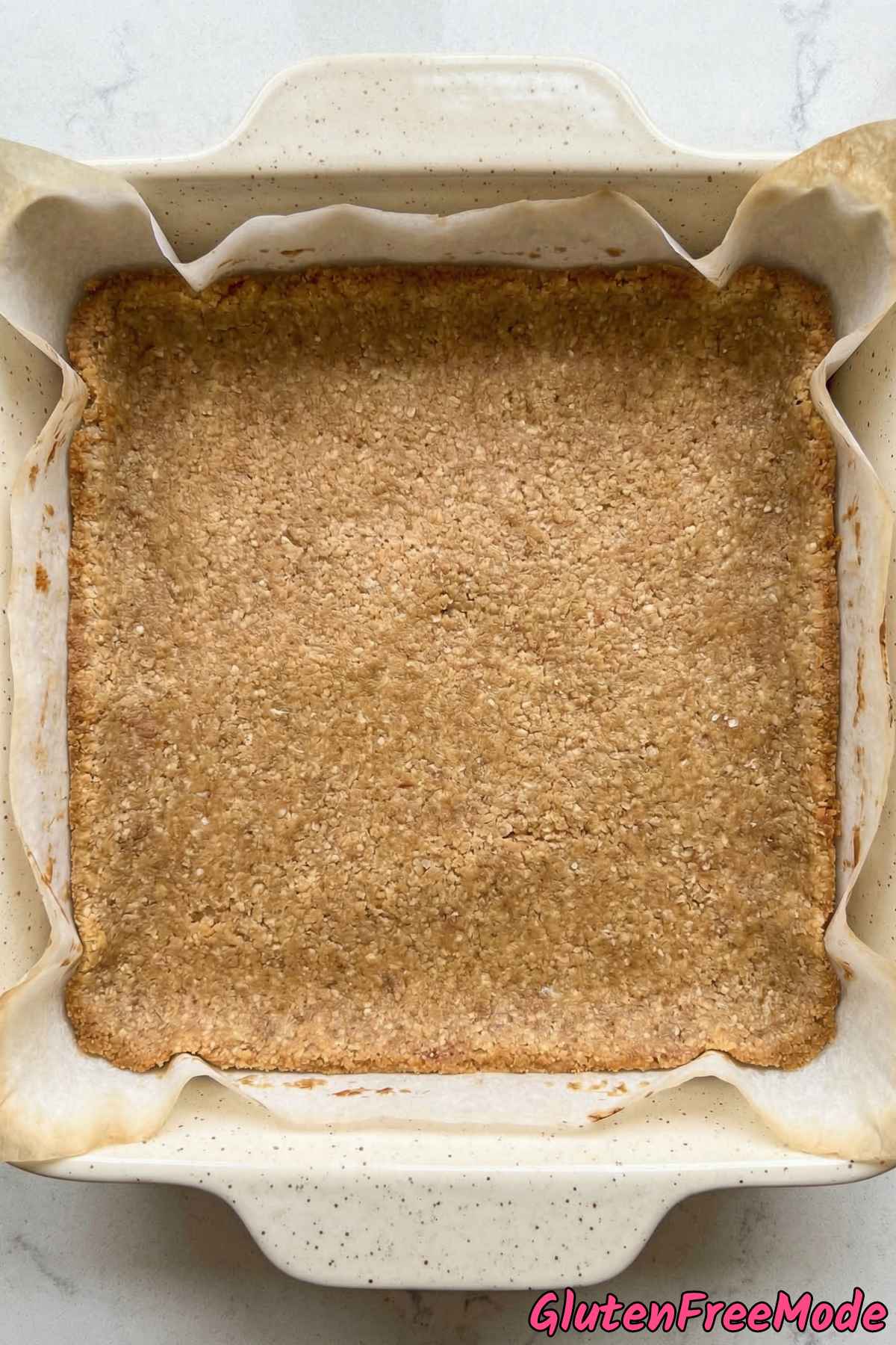 Gluten Free Strawberry Cheesecake Bars Step 1