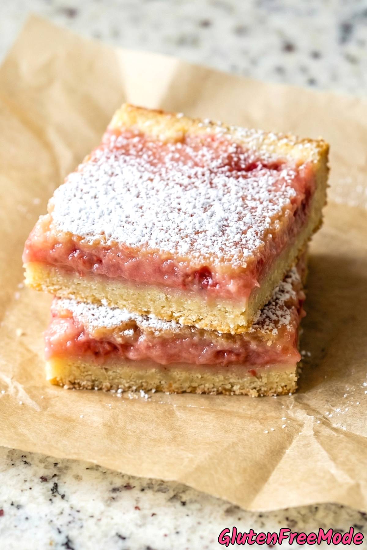 Zesty gluten free strawberry lemonade bars