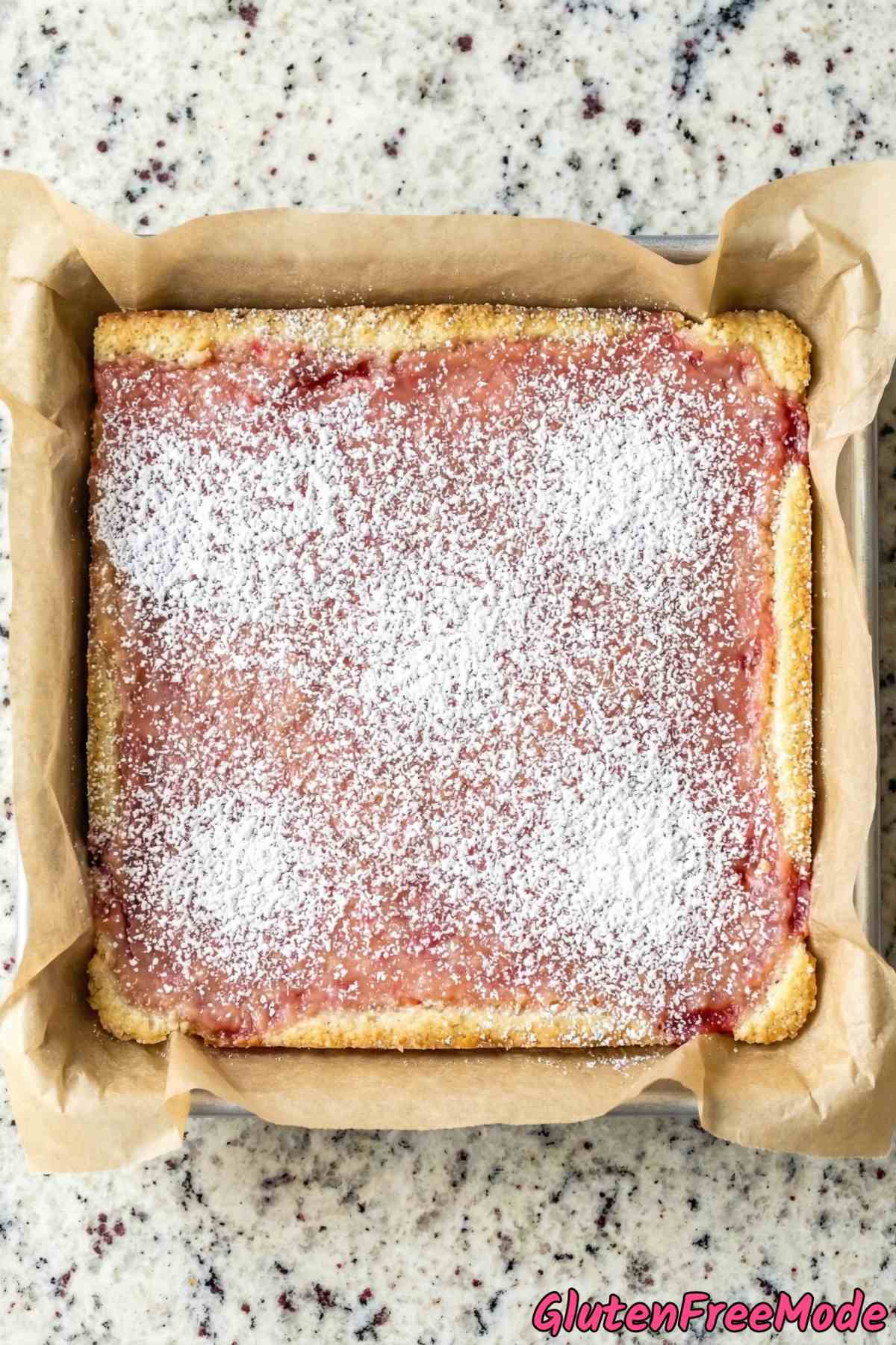 Easy gluten free strawberry lemonade bars