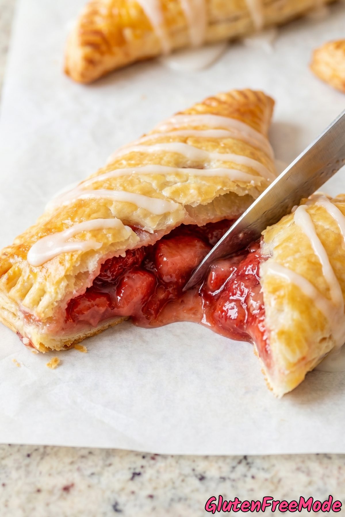 Irresistible gluten free strawberry turnovers