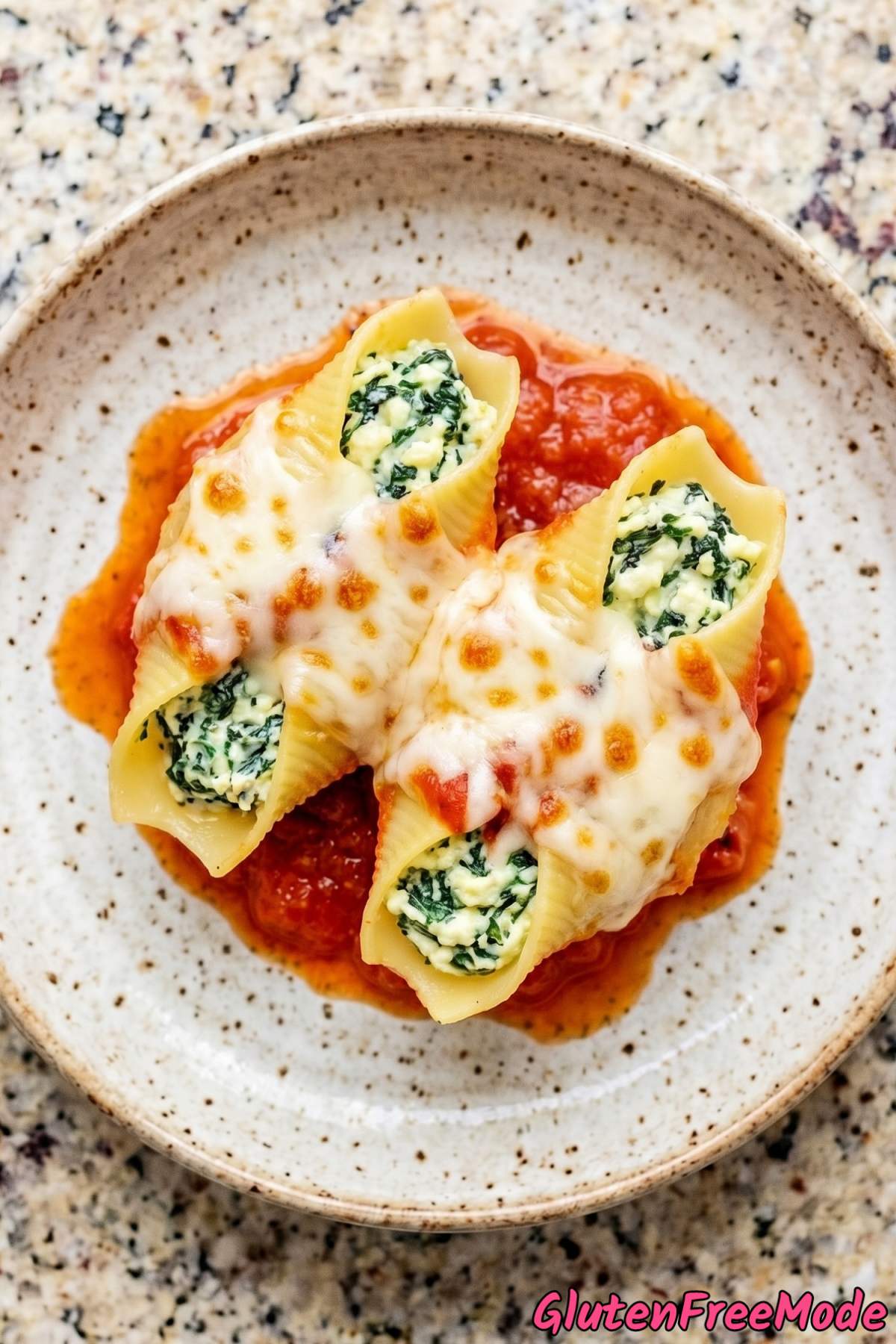 Homemade gluten free stuffed shells