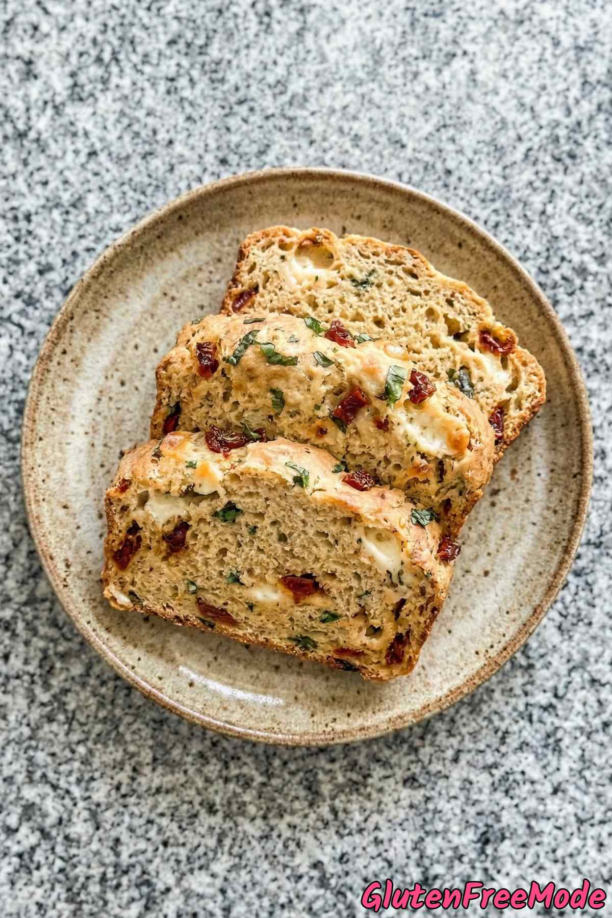 Savory sun-dried tomato basil bread gluten free