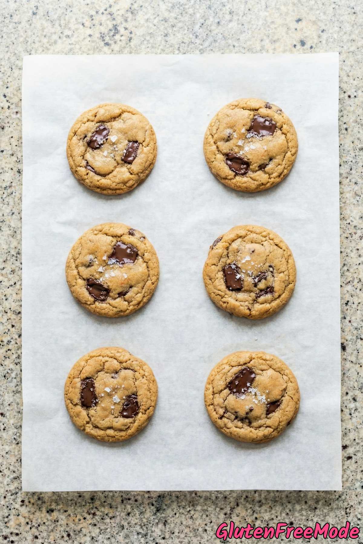 Golden gluten free tahini chocolate chunk cookies