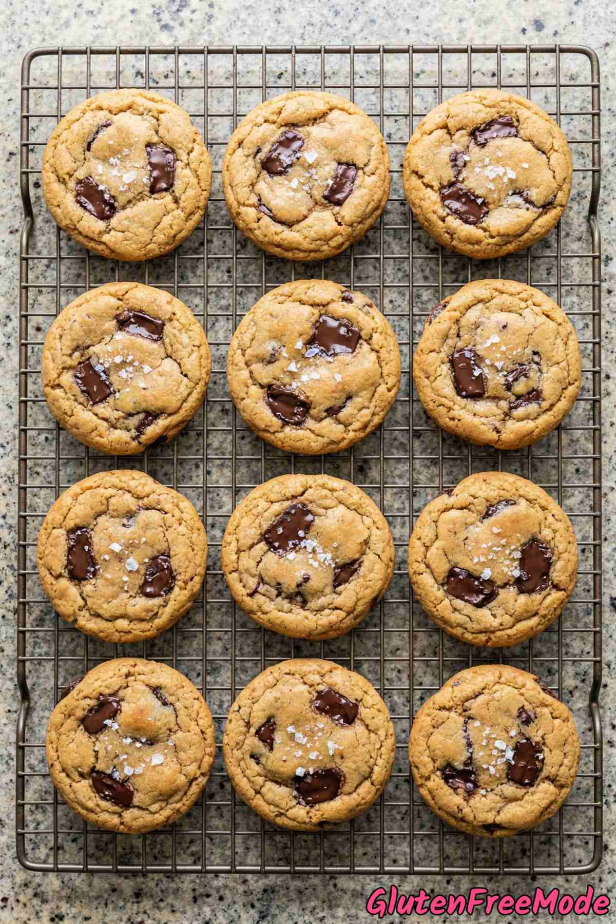 Soft gluten free tahini chocolate chunk cookies