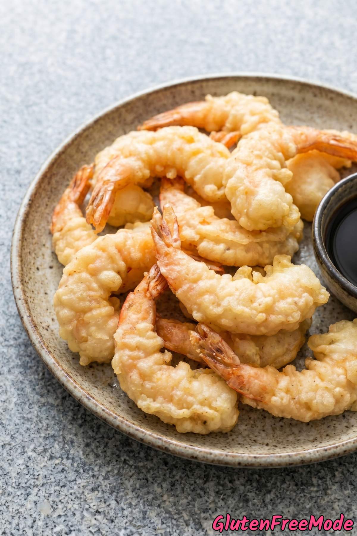 Crunchy homemade gluten free tempura shrimp