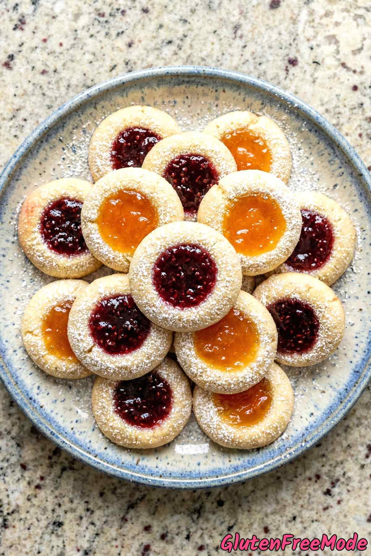 Irresistible gluten free thumbprint jam cookies