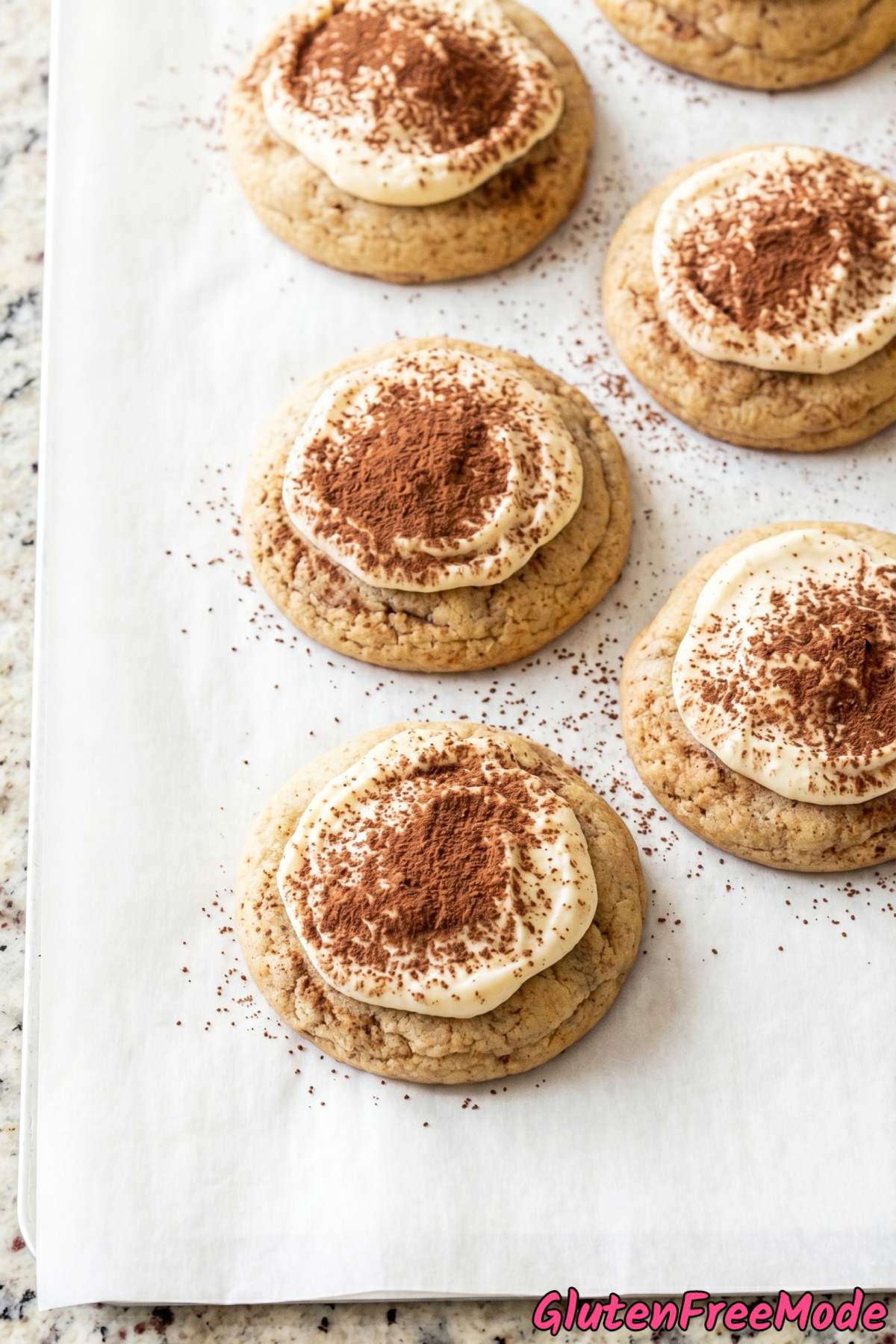 Tender gluten free tiramisu cookies