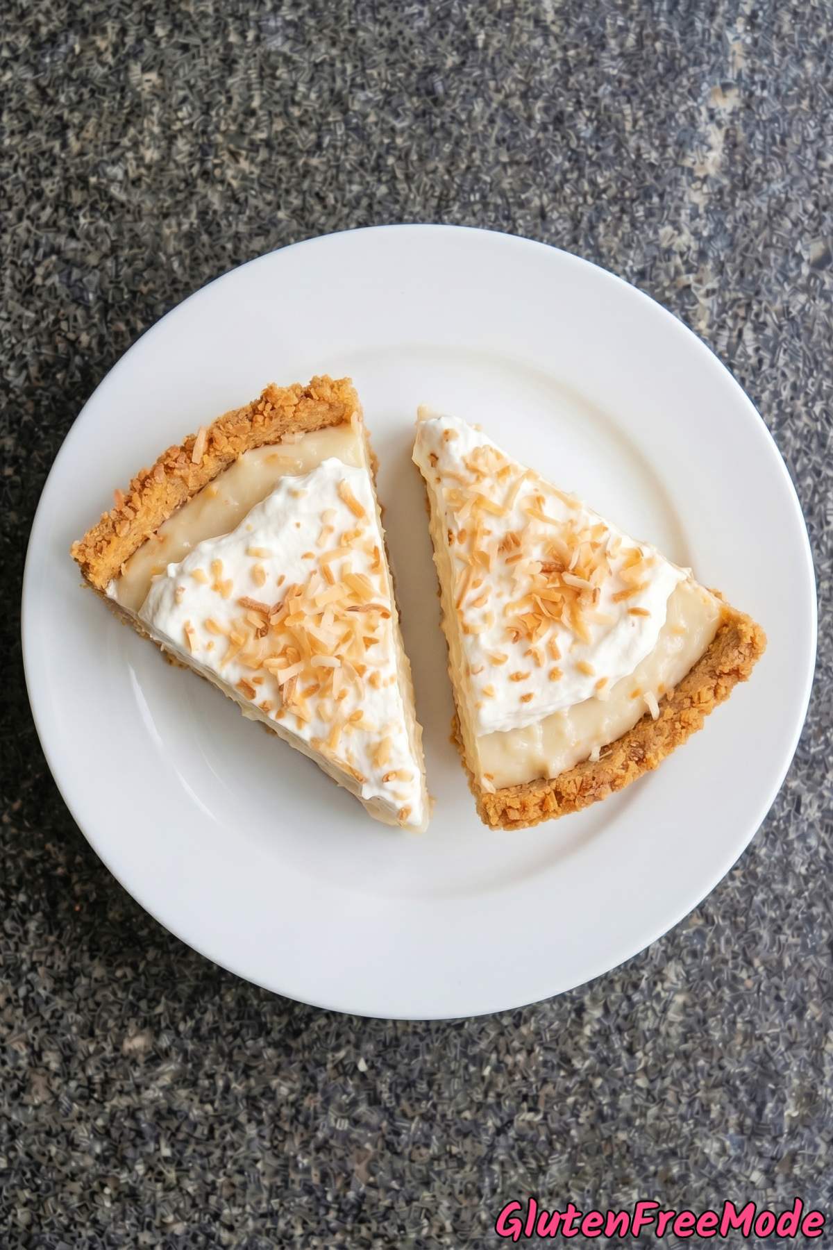 Heavenly gluten free toasted coconut cream pie