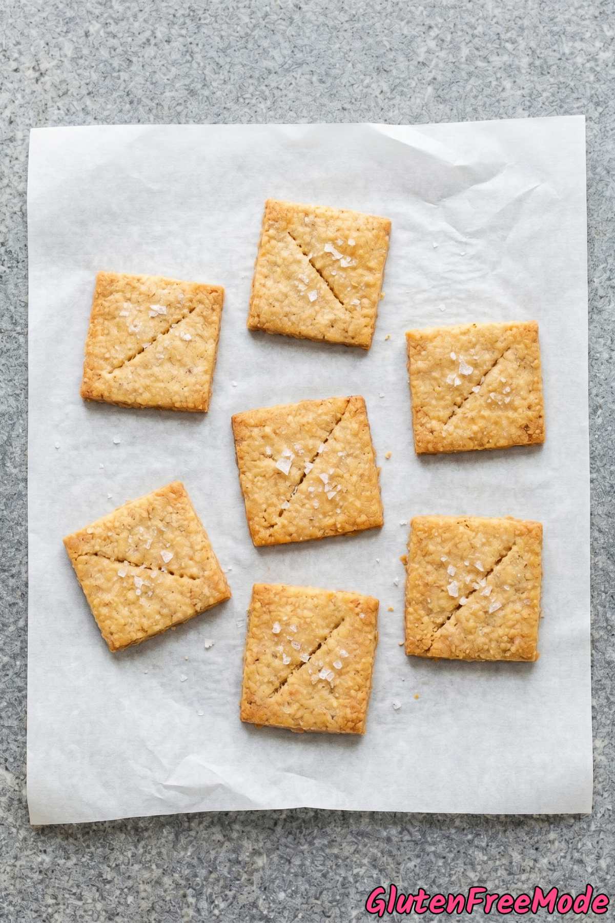 Golden gluten free truffle parmesan crackers