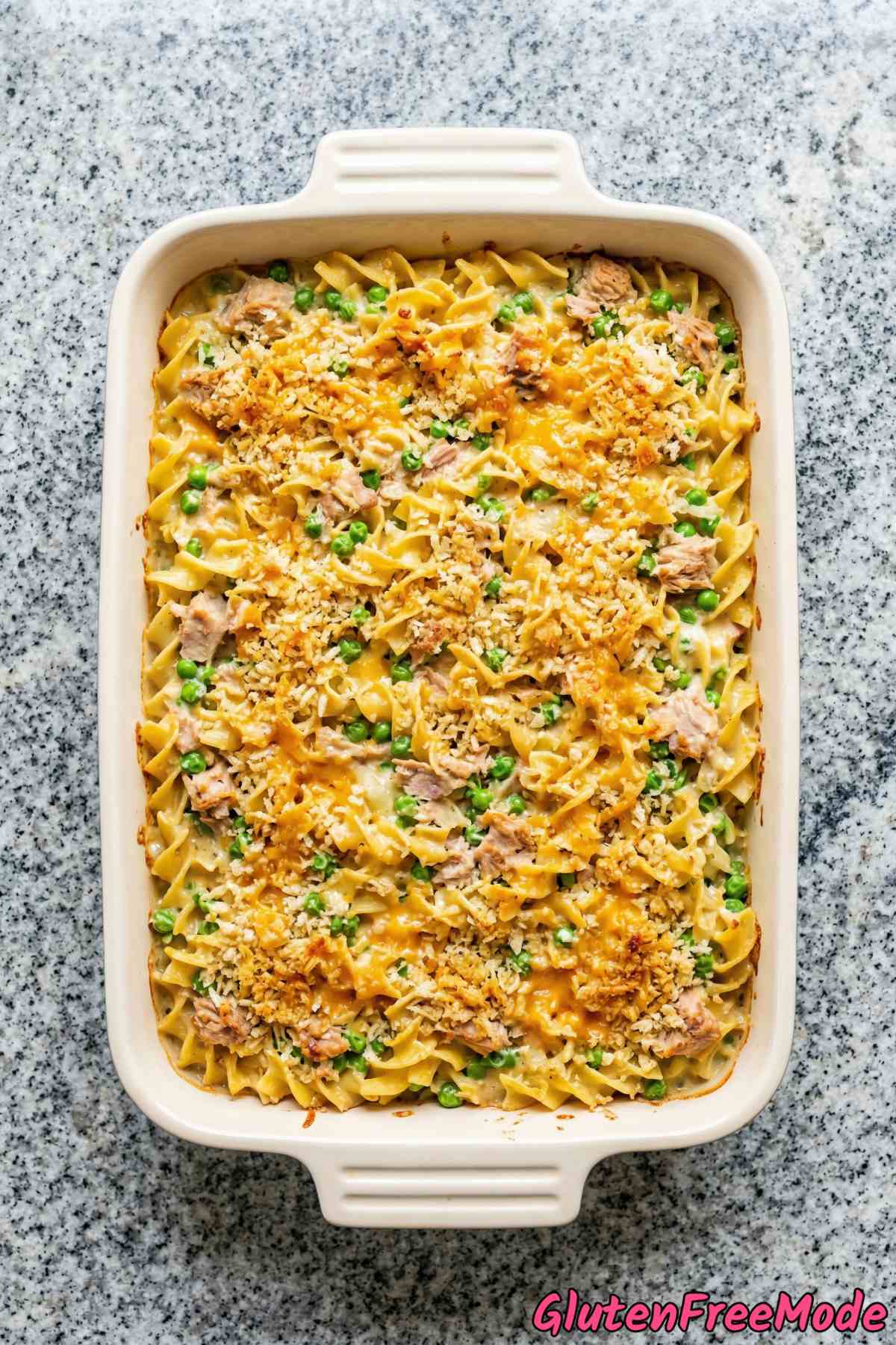 Wholesome gluten free tuna noodle casserole