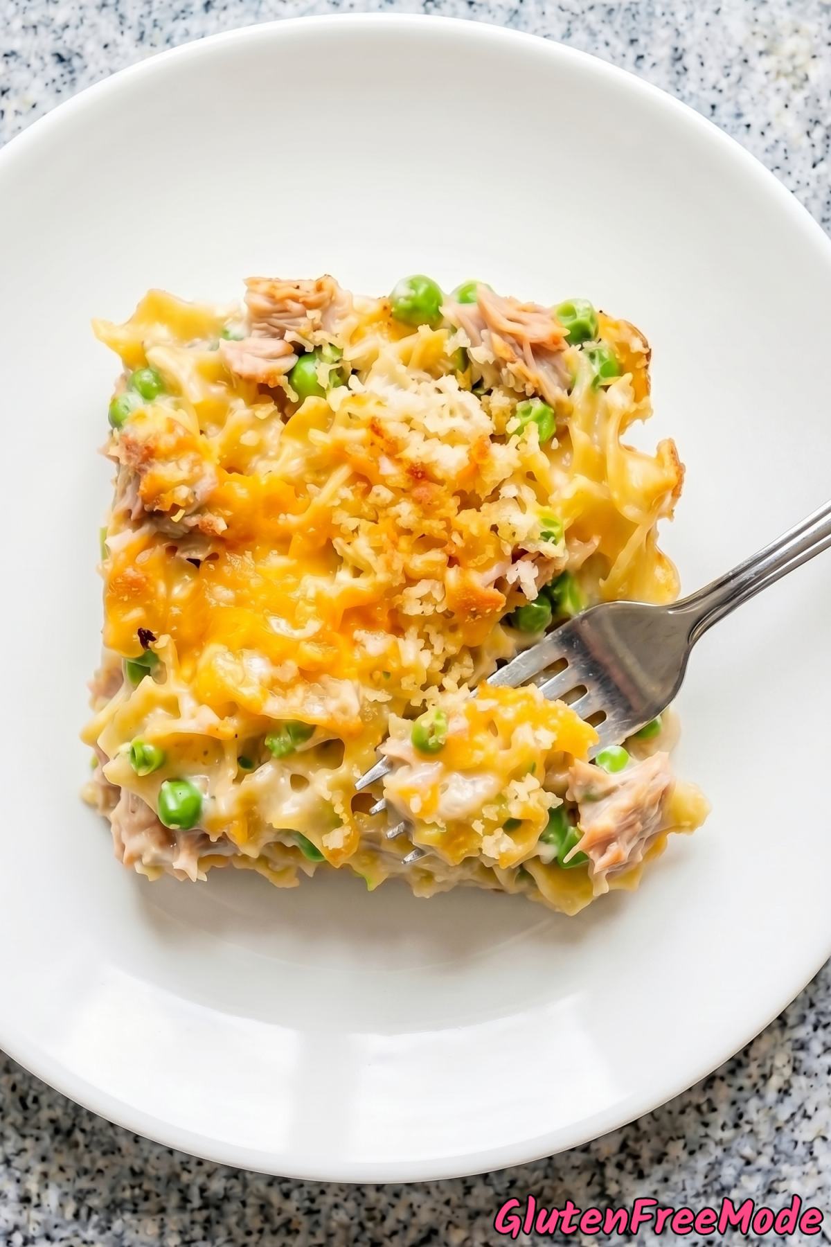 Comforting gluten free tuna noodle casserole