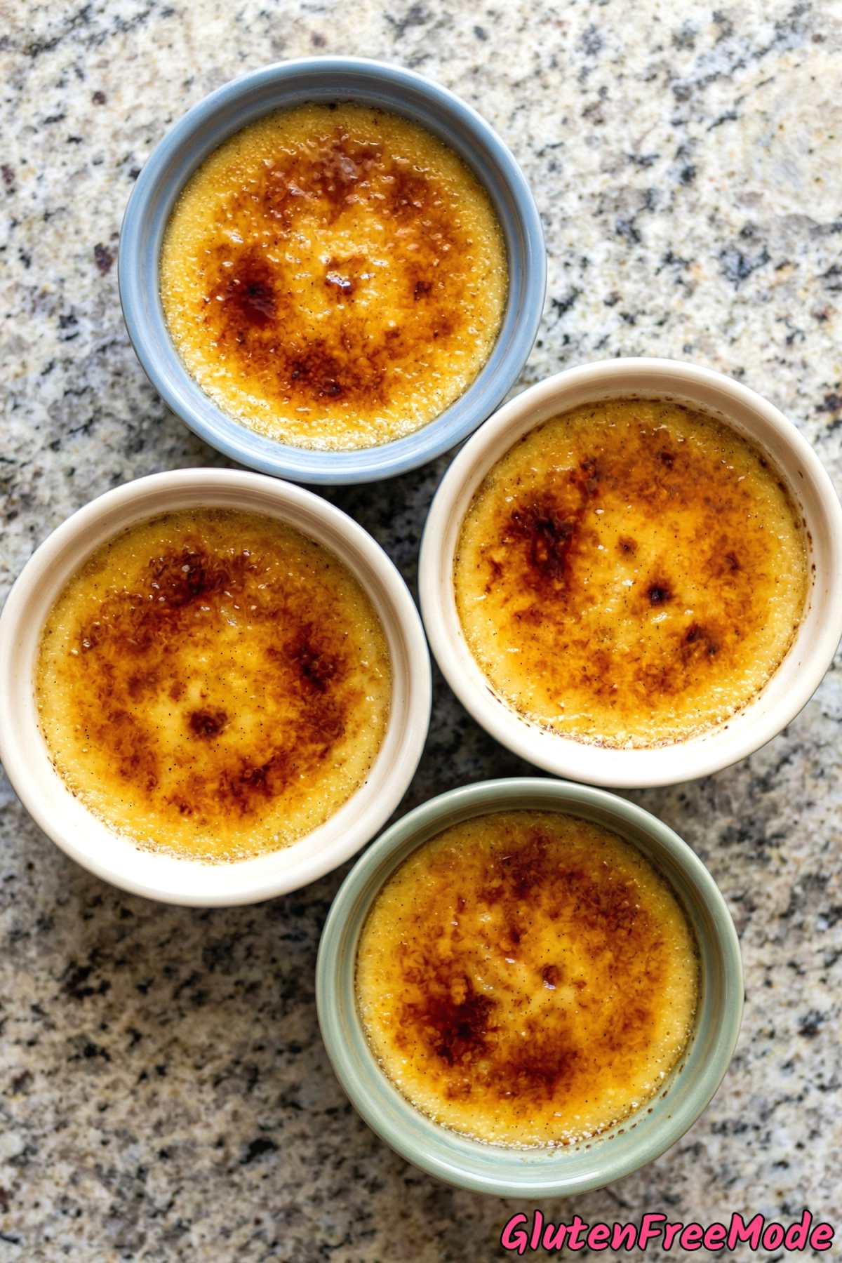 Classic gluten free vanilla bean creme brulee