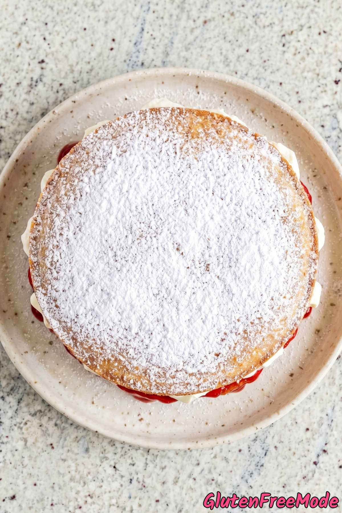 Perfect gluten free Victoria sponge cake