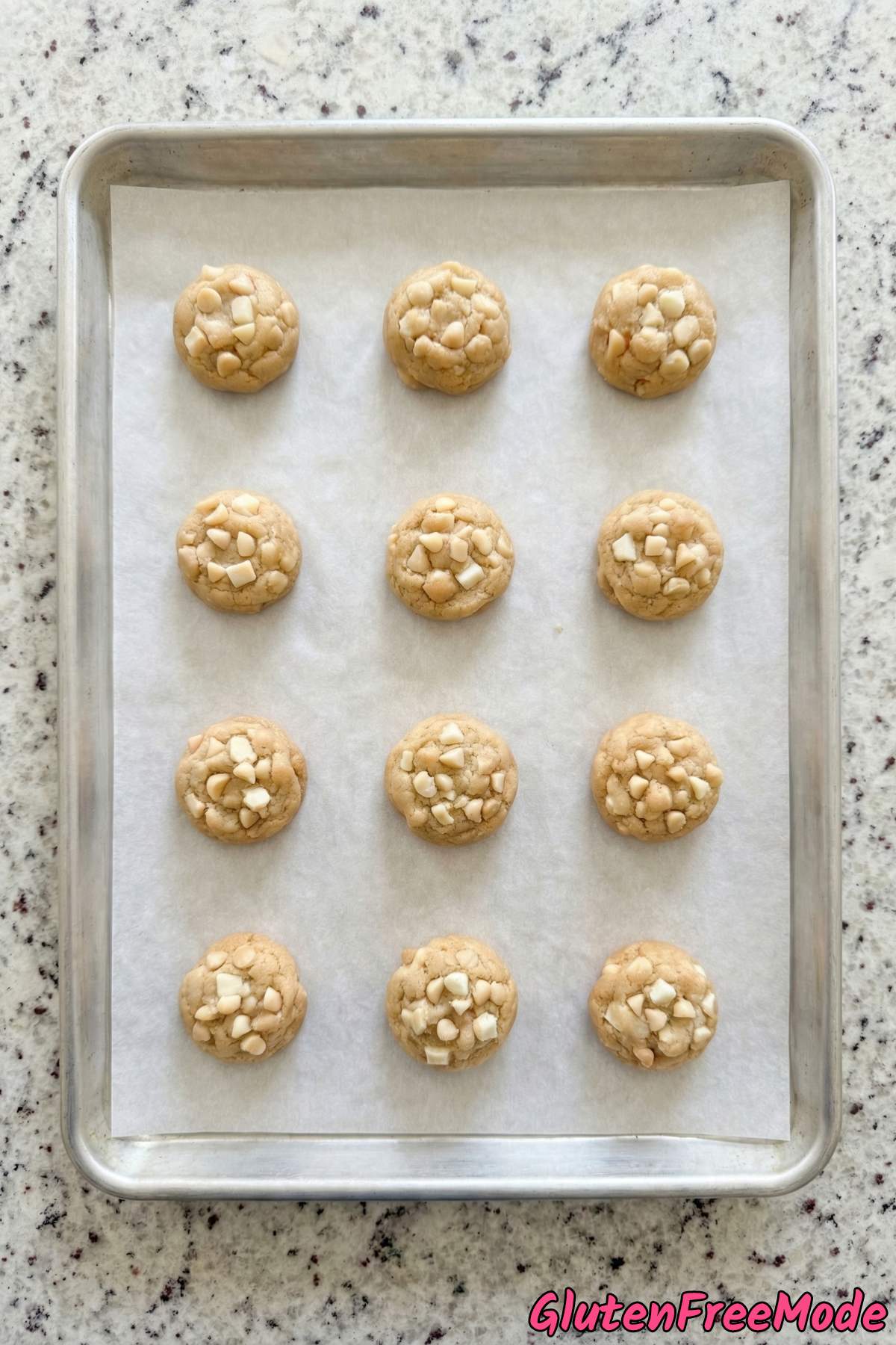 Gluten Free White Chocolate Macadamia Nut Cookies Step 5