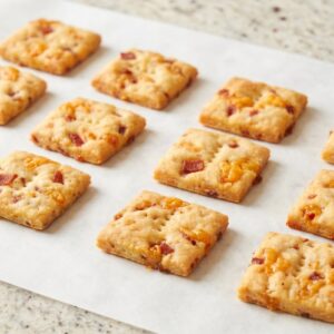Gluten Free Bacon Cheddar Crackers