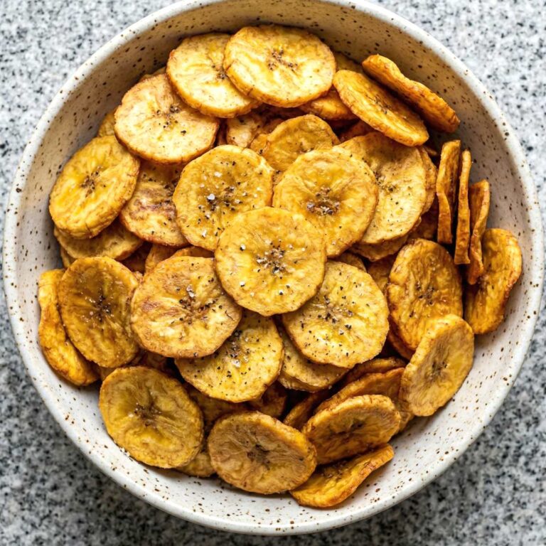 Gluten Free Baked Plantain Chips