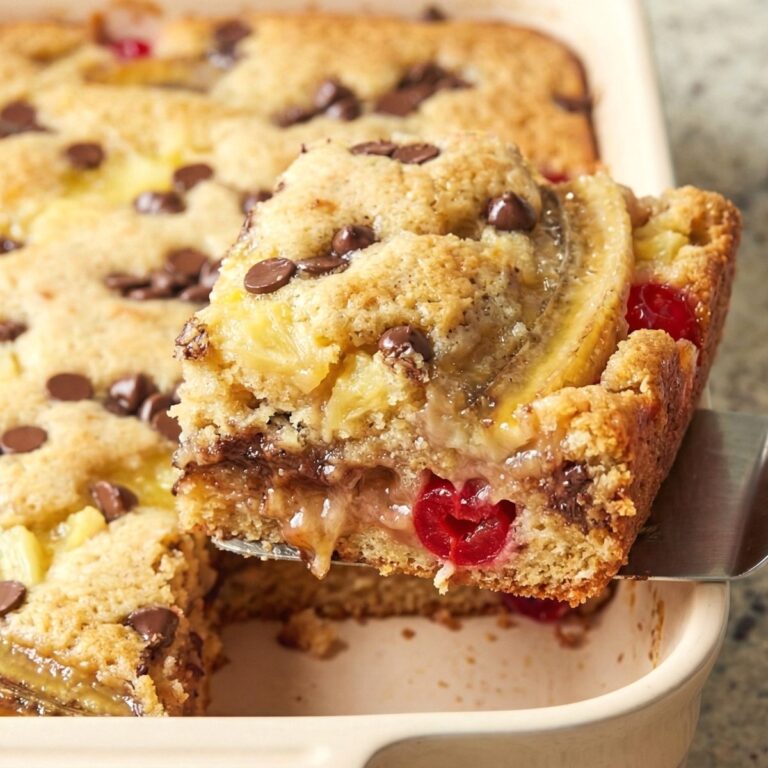 Gluten Free Banana Split Dump Cake