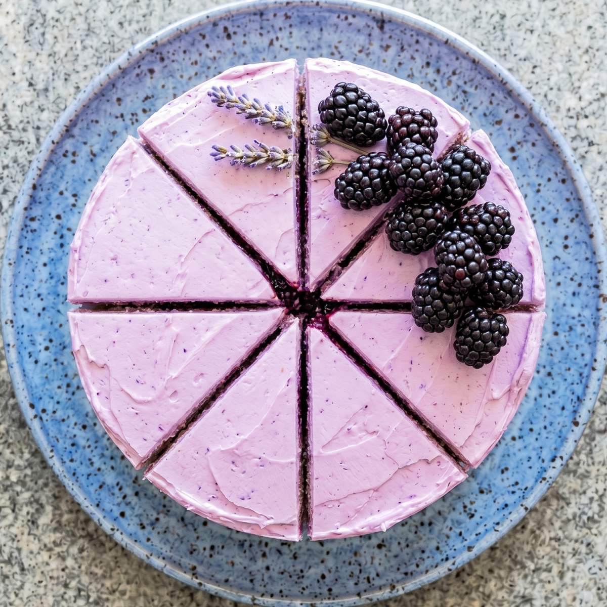 Gluten Free Blackberry Lavender Layer Cake
