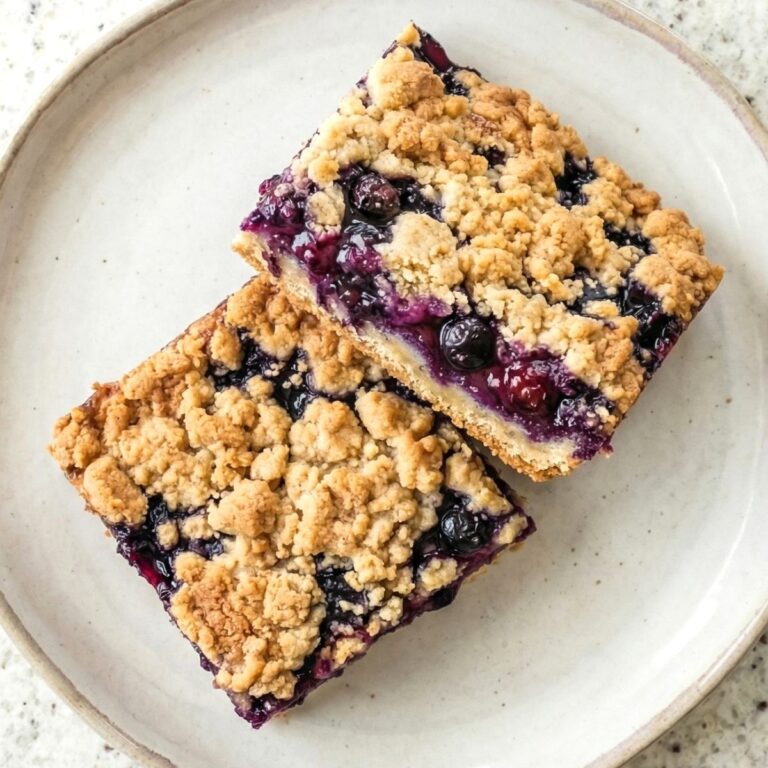 Gluten Free Blueberry Crumble Bars