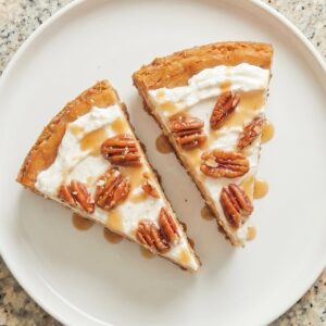 Gluten Free Brown Butter Pecan Cheesecake