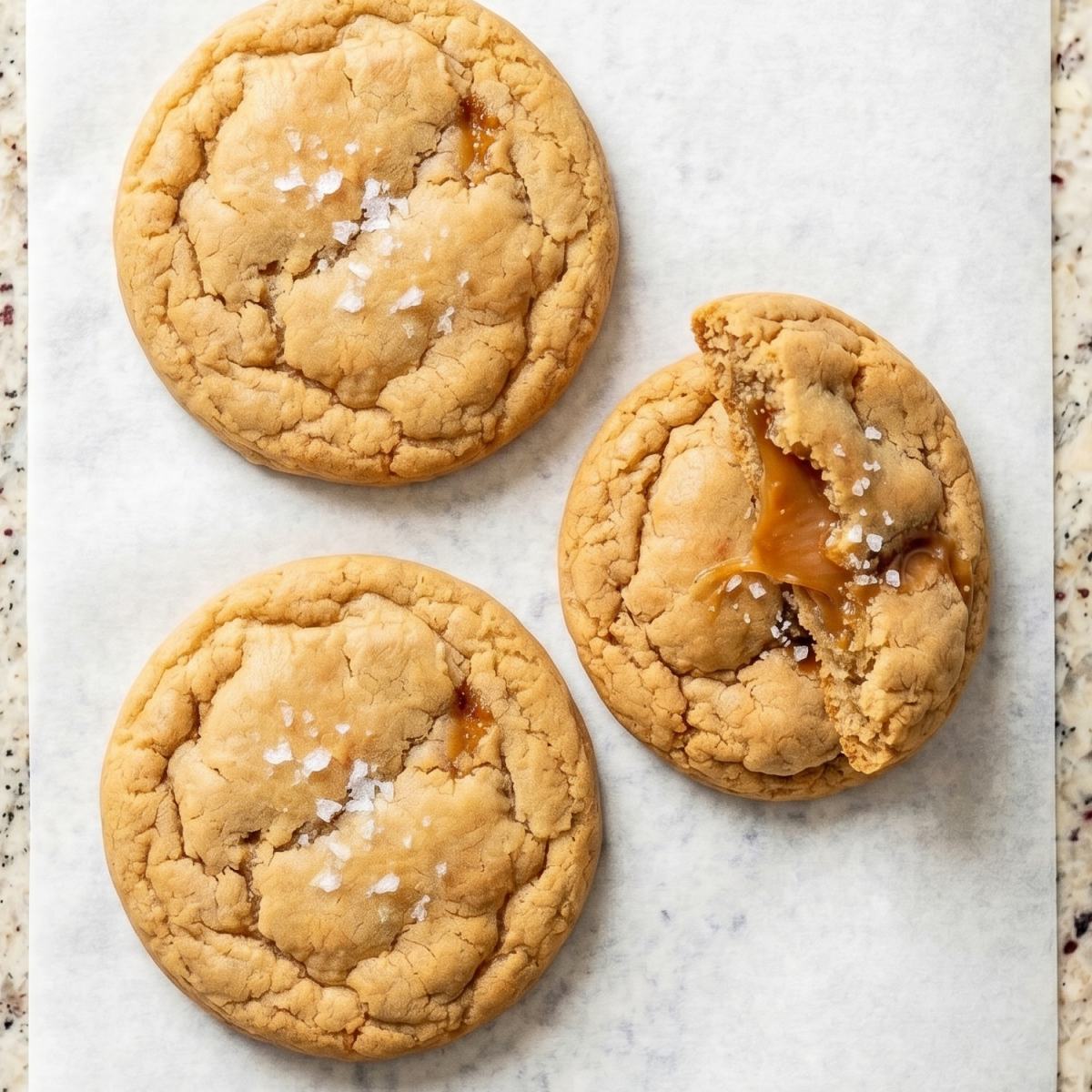 Gluten Free Brown Butter Salted Caramel Cookies