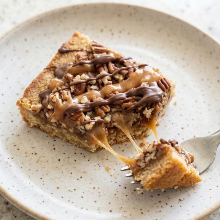 Gluten Free Caramel Pecan Turtle Bars