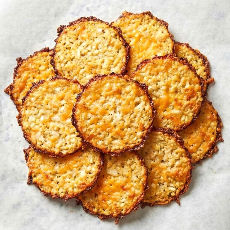 Gluten Free Cheesy Cauliflower Crisps