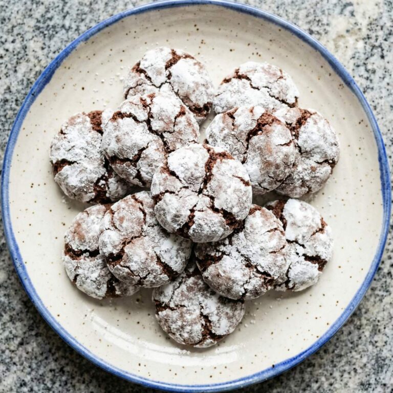 Gluten Free Chocolate Crinkle Cookies