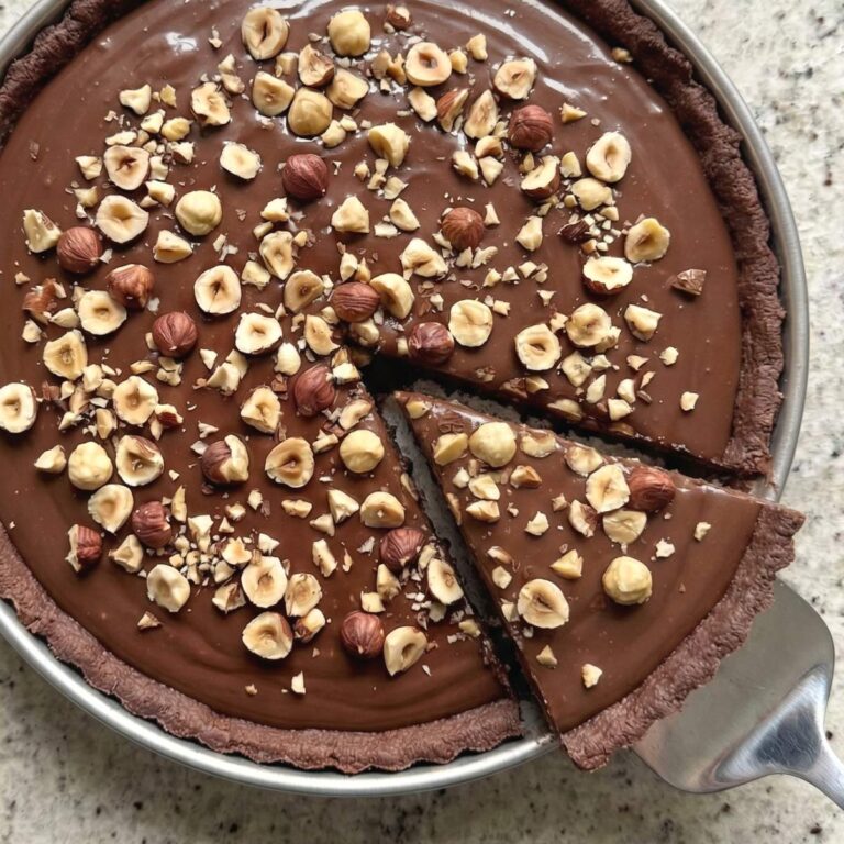 Gluten Free Chocolate Hazelnut Tart