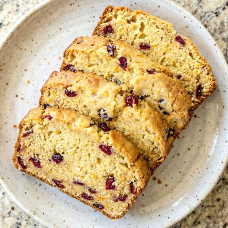 Gluten Free Cranberry Orange Loaf