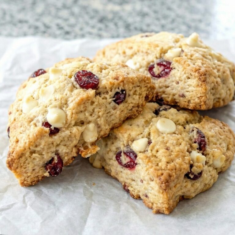 Gluten Free Cranberry White Chocolate Scones