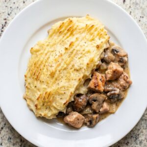 Gluten Free Creamy Chicken & Mushroom Pie