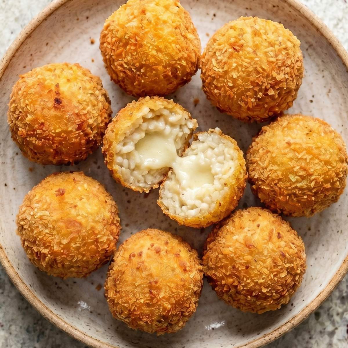 Gluten Free Crispy Cheesy Arancini