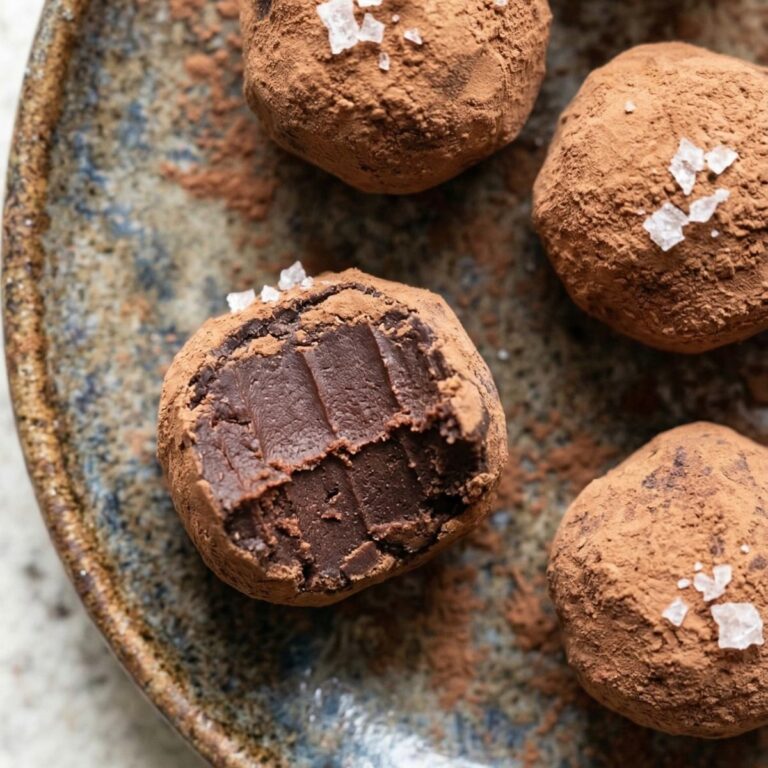 Gluten Free Dark Chocolate Sea Salt Truffles