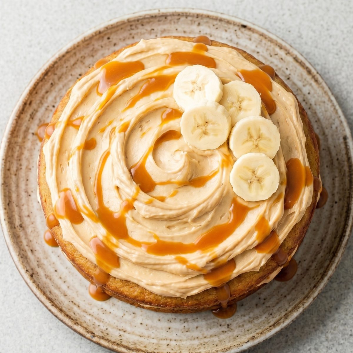 Gluten Free Dulce de Leche Banana Cake