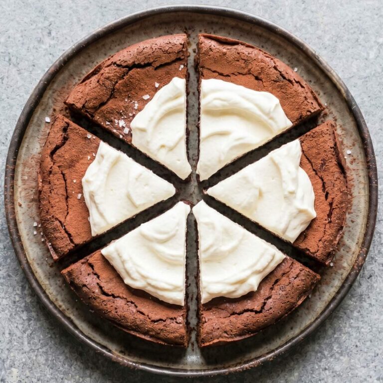 Gluten Free Flourless Espresso Chocolate Torte