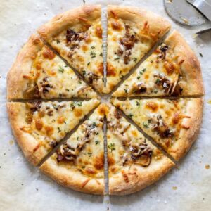 Gluten Free French Onion Soup Pizza